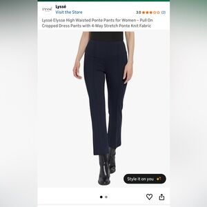 Lysse Women's Midnight Ponte Pants NWT